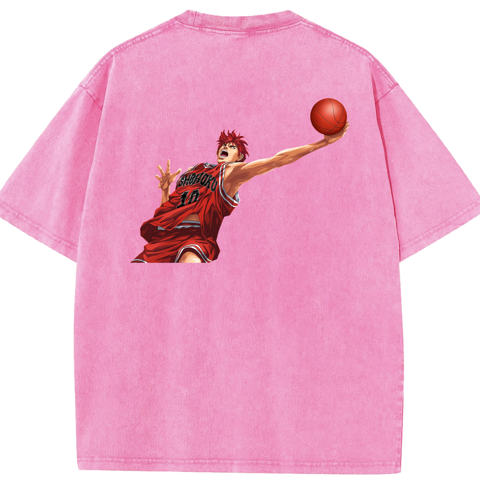 （画像用） SLAM DUNK／スラムダンク 綿100% ヴィンテージ風 半袖Tシャツ（背面プリント）